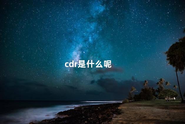 cdr是什么呢