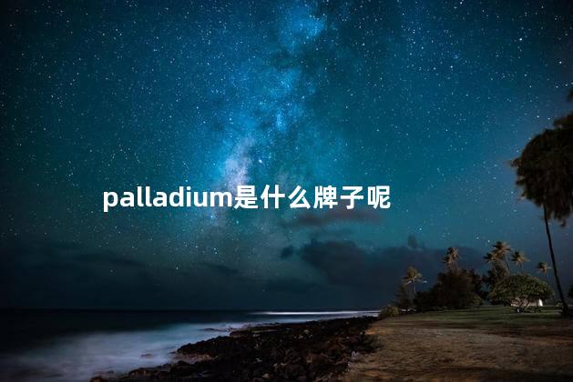 palladium是什么牌子呢