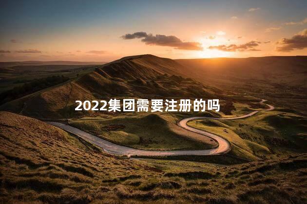 2022集团需要注册的吗