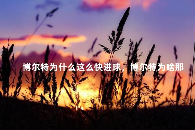 博尔特为什么这么快进球，博尔特为啥那么快